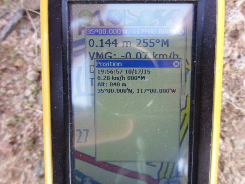 GPS receiver screen