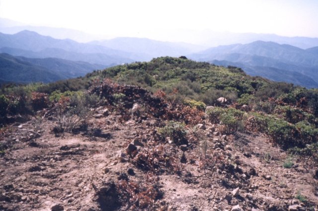 A beautiful view of the Sierra Madre mountains with the confluence point