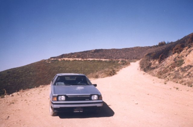 The brave Toyota and Sierra Madre Road