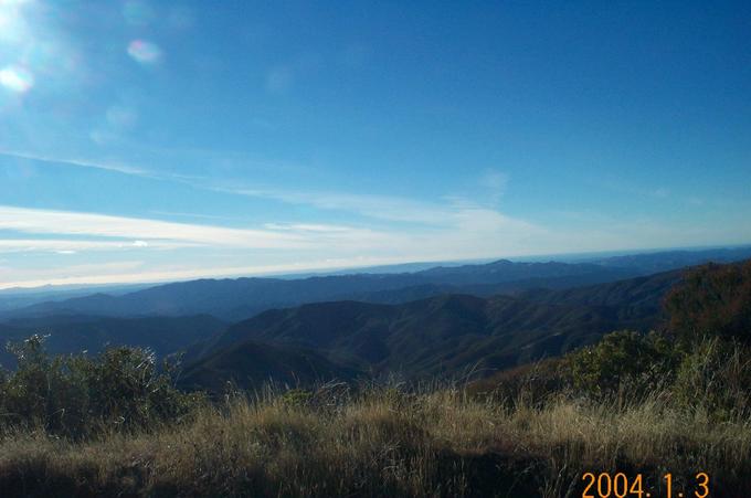 Westerly View from road above confluence