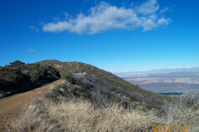 Northerly View from road above confluence