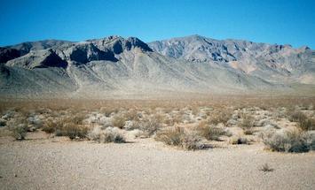 #1: View to the west.  Death Valley lies over the mountain ridge.