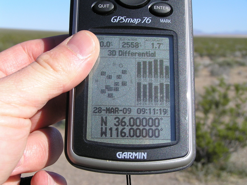 Reading 12 satellites under a wide open sky at the confluence site.