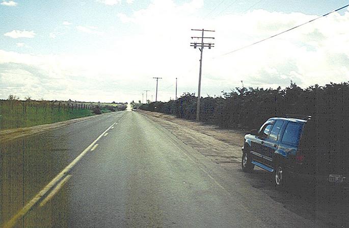 View south down Road 256