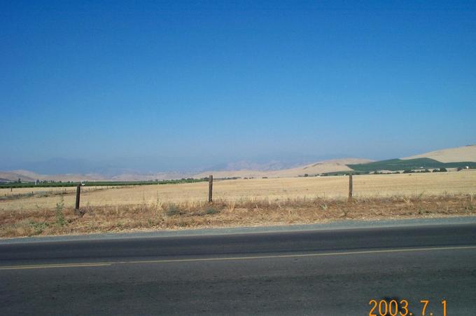 Looking east towards the Sierras