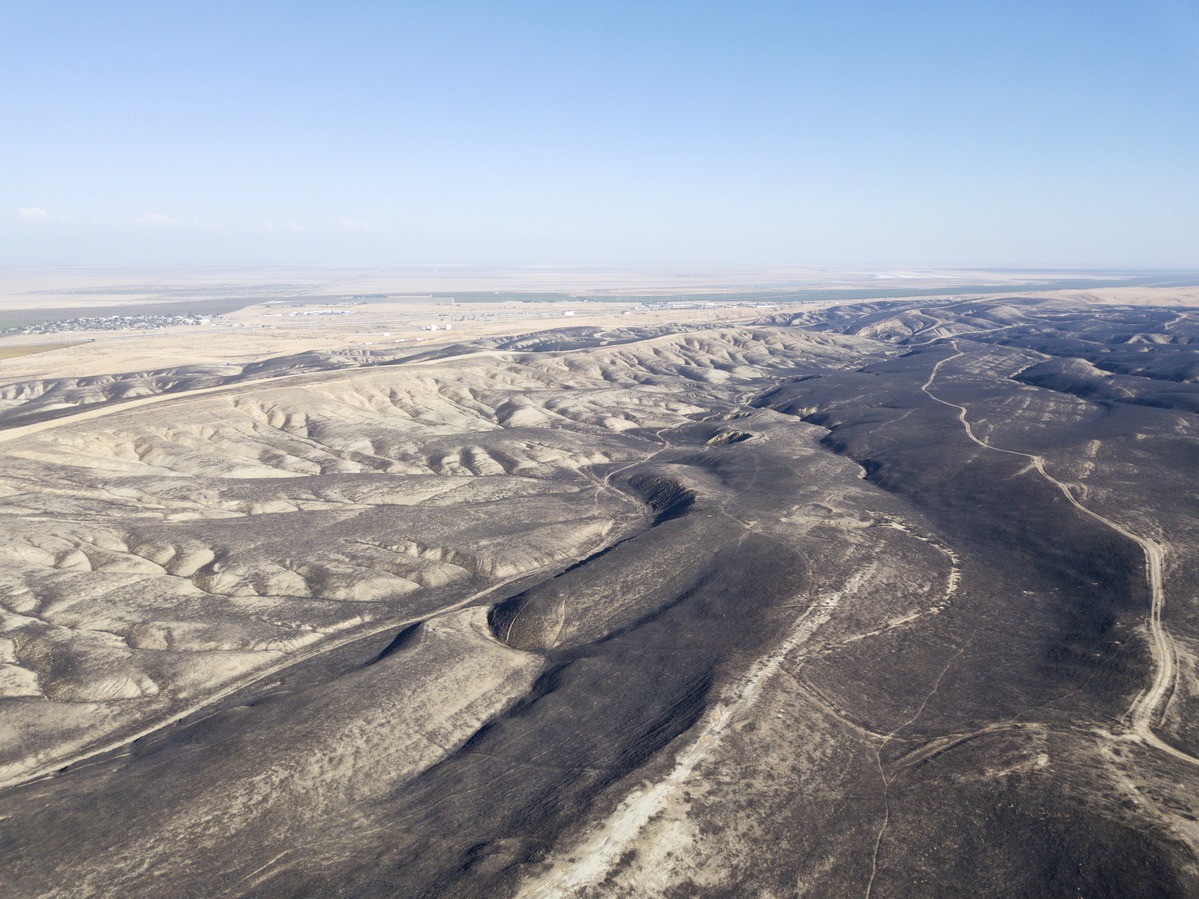 View East from 120m above the point