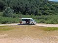 #7: South from top of trailhead - my Eurovan a welcome sight!