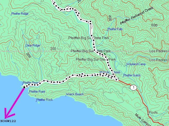 Topo map & track log