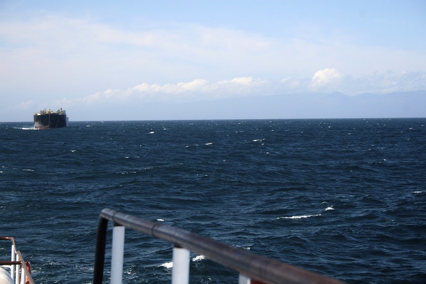 View looking north towards Point Sur.  The confluence is 19 NM @ 194 degrees true from Point Sur.