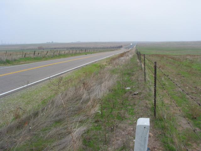 The confluence and the view looking North...