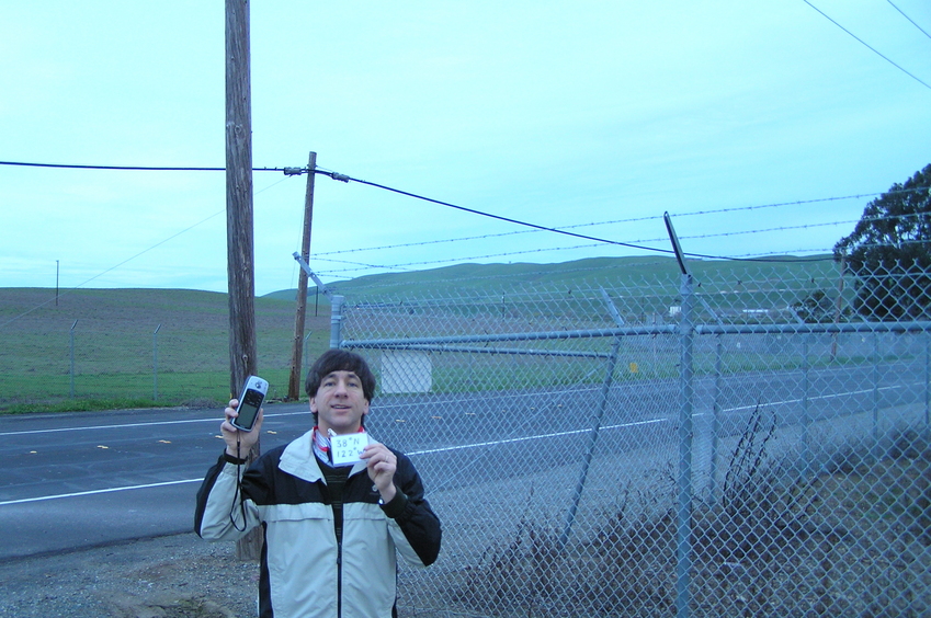 Joseph Kerski near the confluence point, looking northwest.