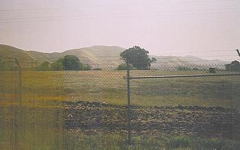 #1: The confluence lies 50 meters inside this security fence.