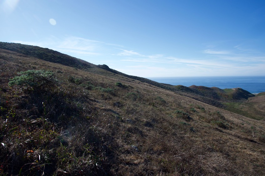 View West (towards the Pacific Ocean)