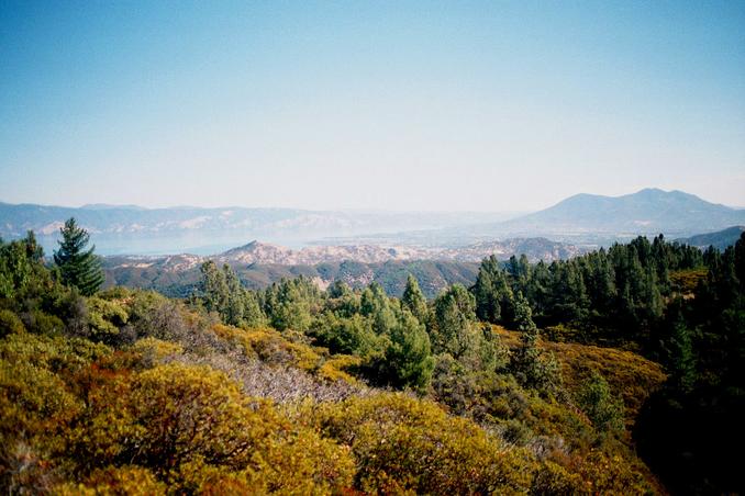 Clear Lake and Konocti to the east.