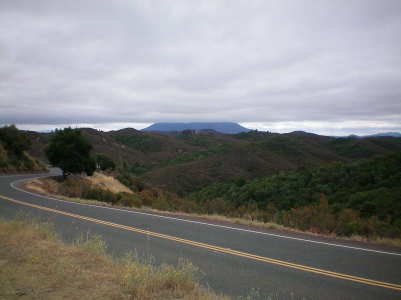 On Rt. 175 on the way to the CP.  Note the low cloud cover.