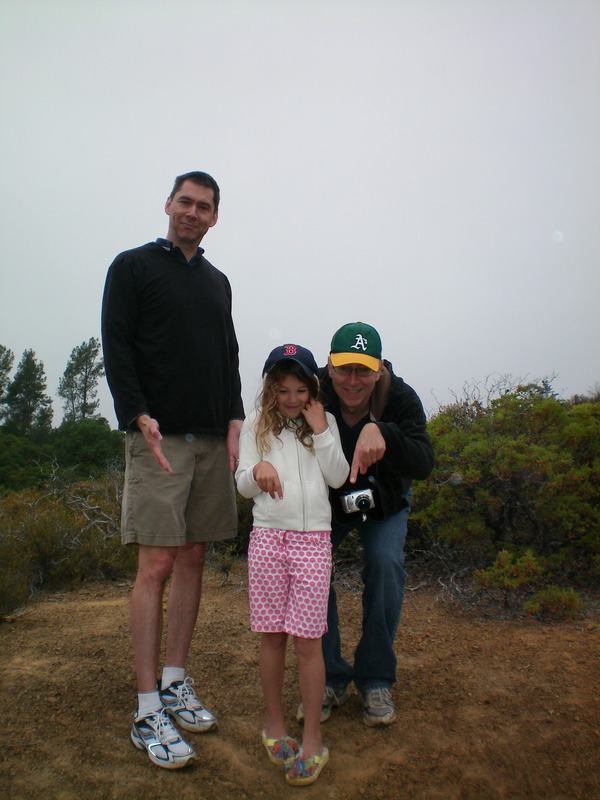 Charlie Lawrence, Maya Lawrence, and Dave Couture (L to R) at the point.