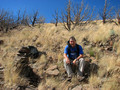 #5: Jack and the cairn at the confluence.