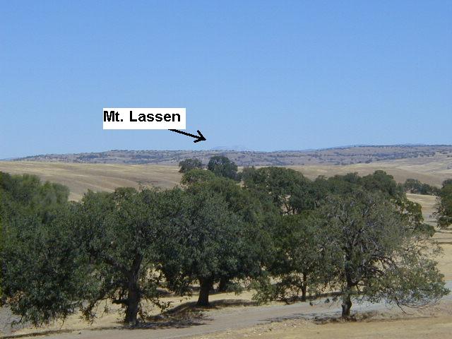 Mount Lassen to northeast