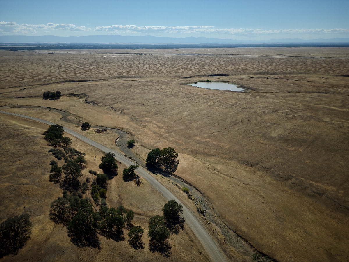 View West, from 120m above the point