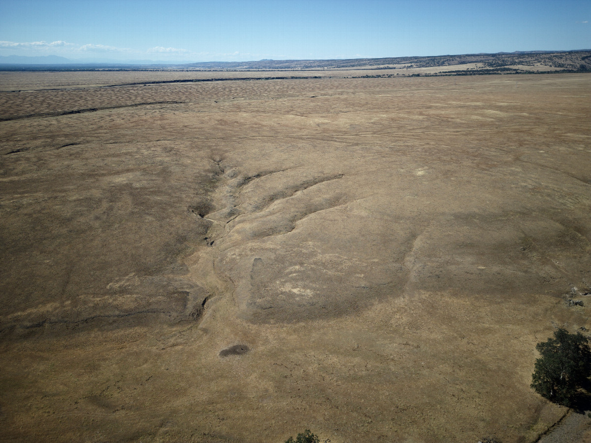 View North, from 120m above the point