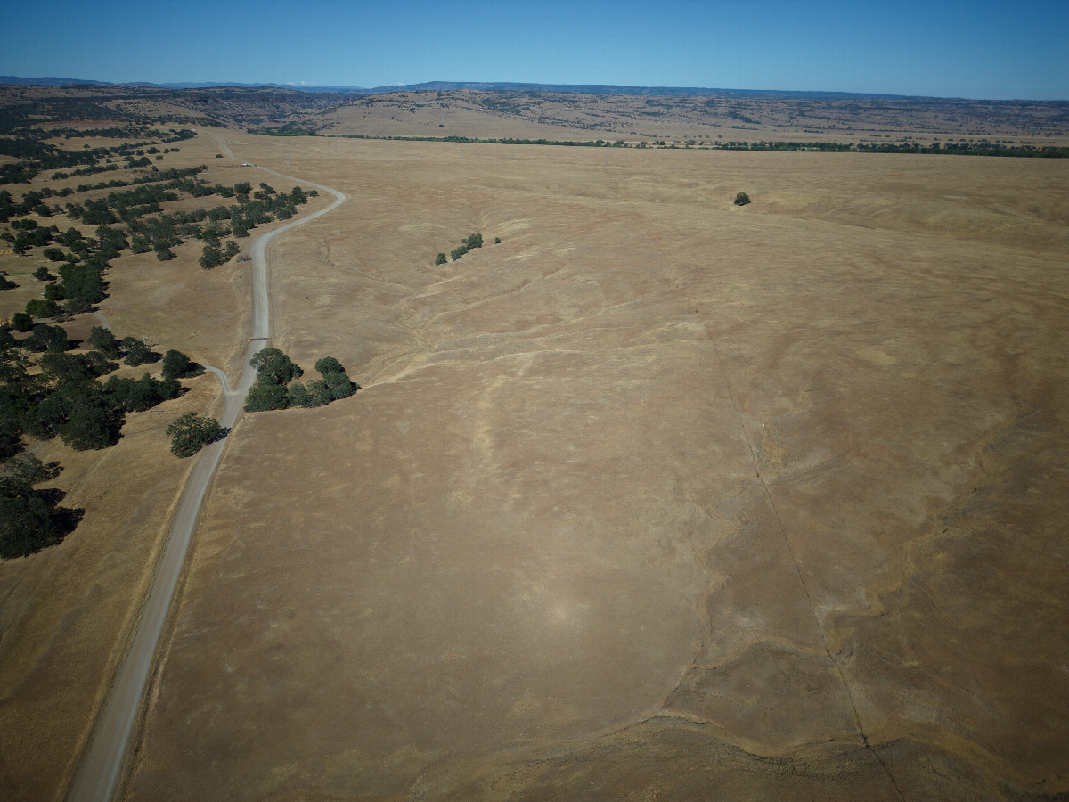 View East, from 120m above the point