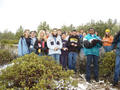 #3: Our 28 intrepid hunters representing the Eighth Grade Class from Sacramento Adventist Academy at the confluence spot.