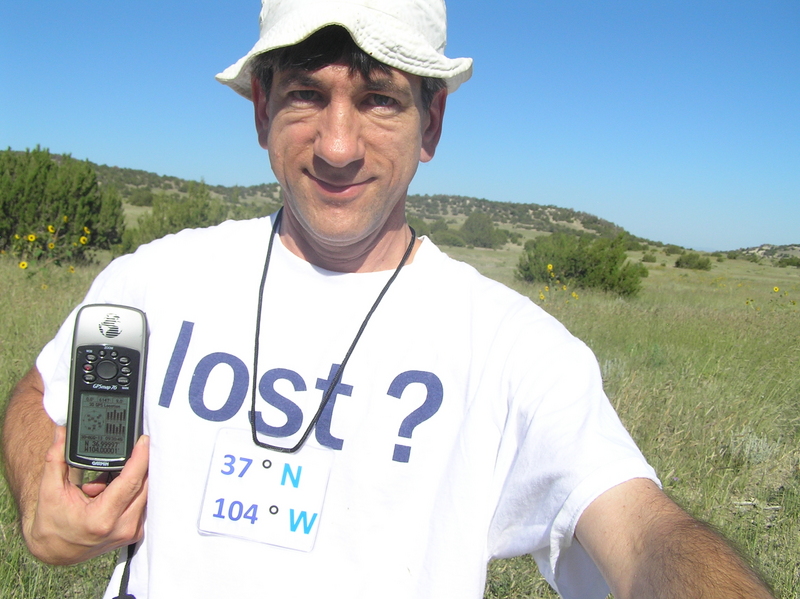 Joseph Kerski at the confluence.