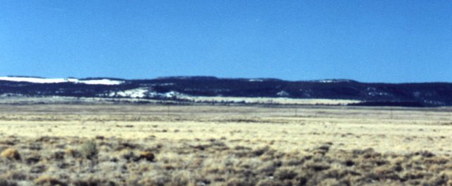 West - toward San Juan foothills