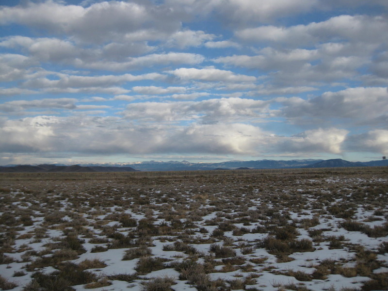 View of the confluence looking east