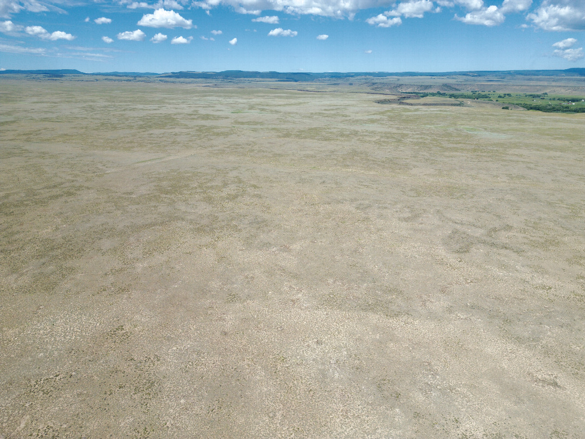 View West, from 120m above the point