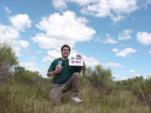 Joseph Kerski at the site of 38 North 106 West.