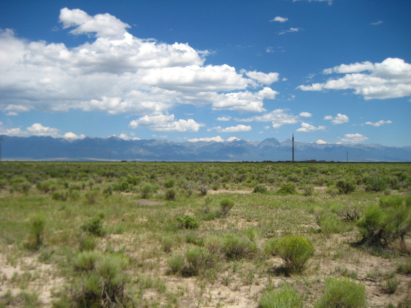 View of the confluence looking east