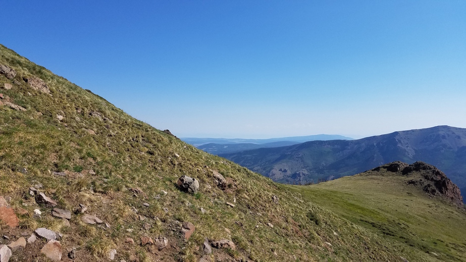 View to the north from the confluence