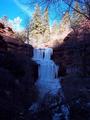 #7: A frozen waterfall near foot of mountain