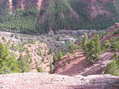 #7: Looking down on the small town of Sawpit, from about 100 meters below the confluence point