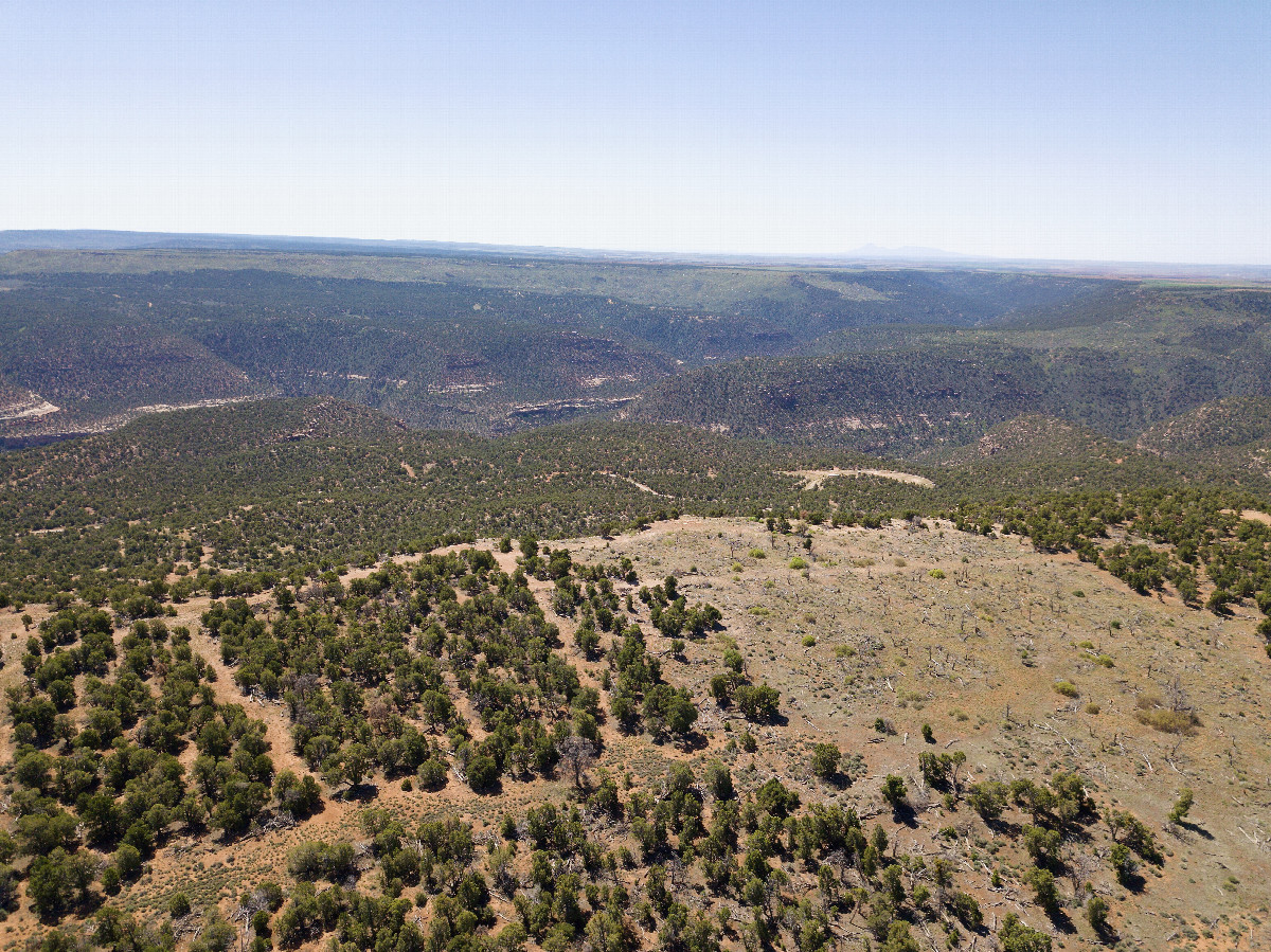 View South (over Summit Canyon), from 120m above the point