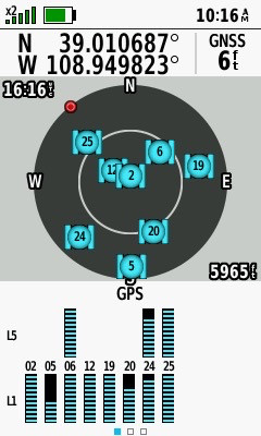 My GPS receiver, 2.80 miles from the point