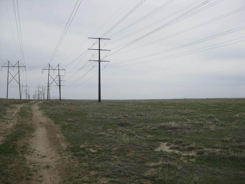 Looking south-southwest at the site