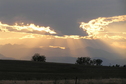 #5: View to the west:  Wonderful sunset from 40 North 105 West.