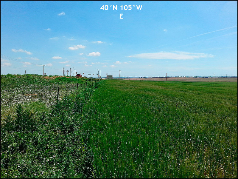 Looking E toward Huron Street and I-25 in the distance