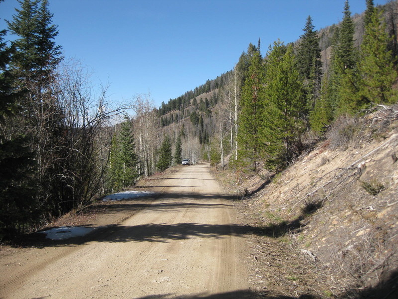 Hiking northwest back to where we parked along CR 50