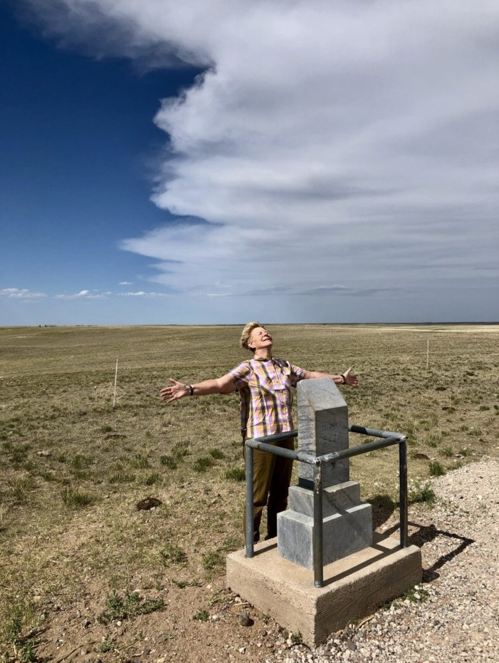 June 21, 2022: Cynthia parts the clouds at Panorama Point, located about 50 miles almost due west!