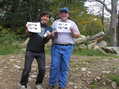 #2: Joseph Kerski and Mick Miller celebrate their arrival at the confluence.