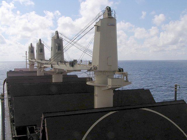 Steaming south in the Straits of Florida