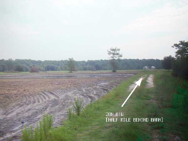 Approaching a barn.