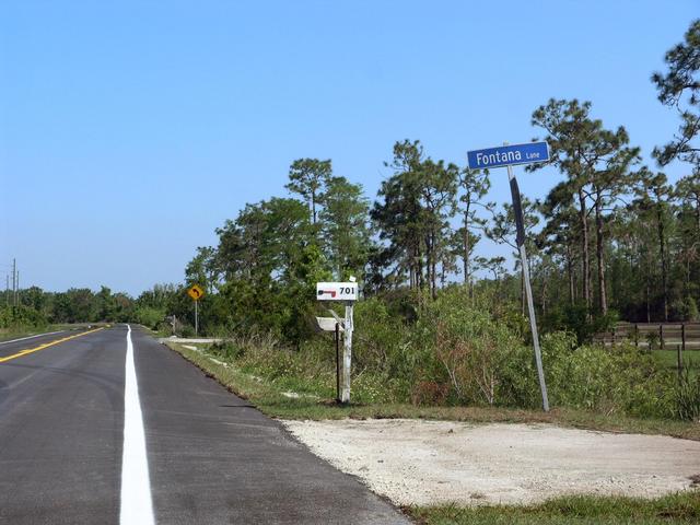 Fontana lane leads to the point