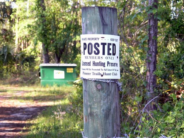 The gate closest to the point was reserved for hunters