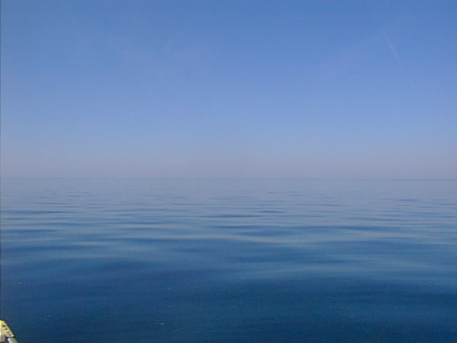 view west toward alligator point (land not visible today)