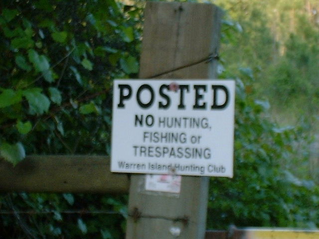 Hunting Club Sign