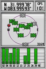 My GPS receiver, 1/4 mile from the confluence point